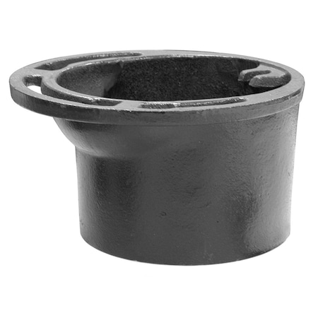 Jones Stephens 4in. x 2in. Cast Iron Inside Caulk Four-Way Offset Closet Flange C44420